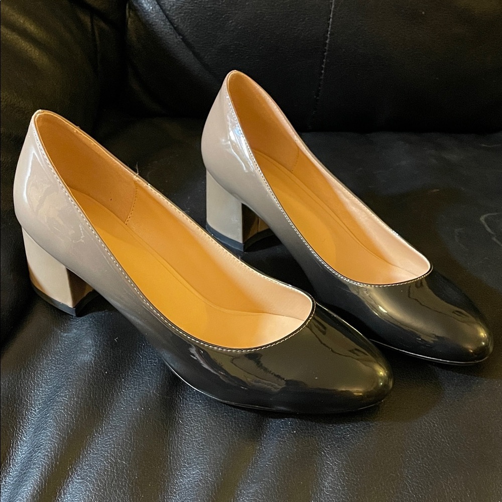 Elegant Black and Beige Women's Pumps